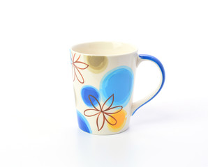 ceramic mug on a white background