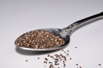 Healthy nutritious Chia Seed, from the Salvia hispanica plant