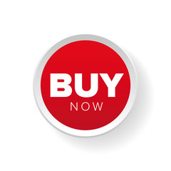 Buy now button red vector