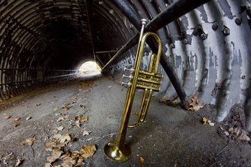 Fototapeta na wymiar Trumpet Tunnel City