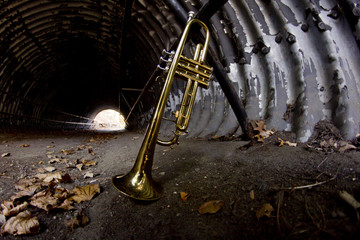 Fototapeta na wymiar Trumpet Tunnel City