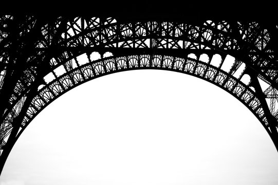Fototapeta part of Eiffel tower Paris France