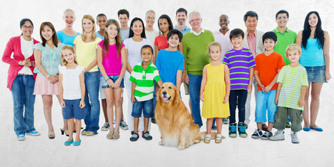 Obraz premium People Community Diversity Crowd Concept