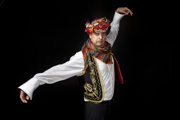 Traditional Turkish Zeybek Dancer
