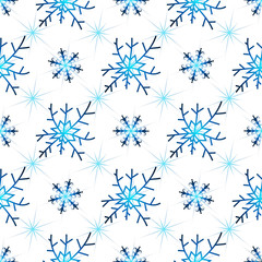 Seamless christmas white pattern