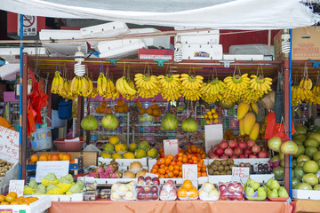 fruits shop in market , Bugis Market