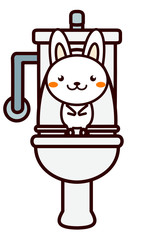 トイレと動物シリーズ