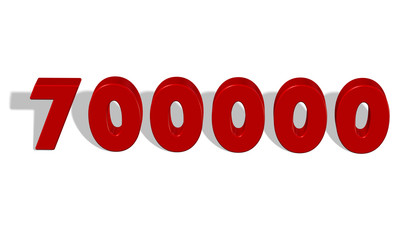 700000, yediy&uuml;z bin sayısı