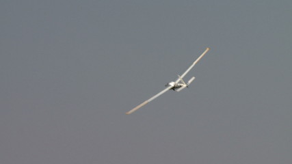 View of sailplane flew past cell tower