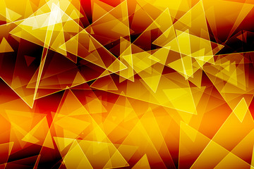 Yellow gold triangle abstract  background