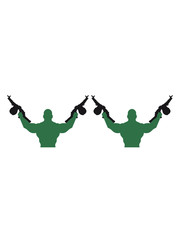 bodybuilder arms muscles ballern strong army army soldier