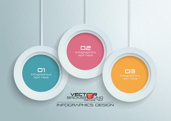 Paper Circles Infographics Design