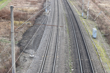 Fototapeta na wymiar railway rails