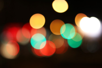 blurred colored highlights