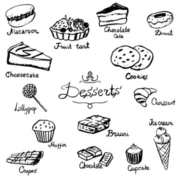 desserts set