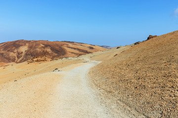 Volcanic bombs on Montana Blanca, Teide National Park, Tenerife, Canary Islands, Spain
