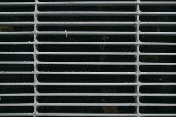 Steel grate of manhole cover duty drain