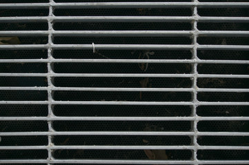 Steel grate of manhole cover duty drain