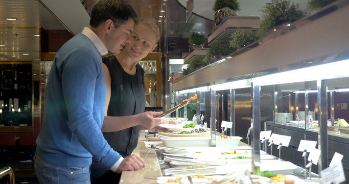 Couple by Self-Service Buffet