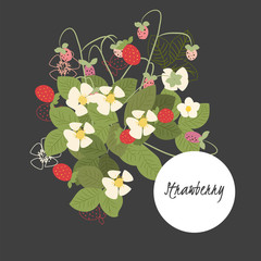 Floral retro vintage background