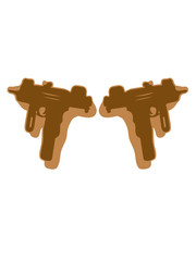 2 guns shoot snapshot mini Uzis © Style-o-Mat-Design