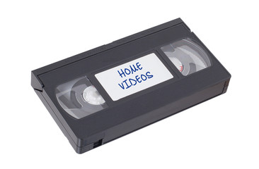 Obraz premium Retro videotape isolated on a white background