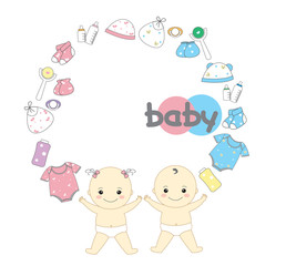 Fototapeta premium baby accessories