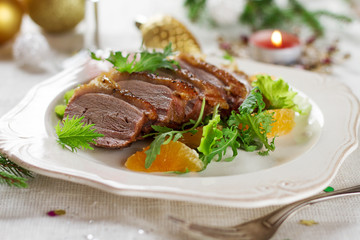 Roasted duck breast