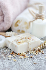 Soap oatmeal handmade for a Natural Clean