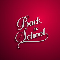 Back To School retro label. 