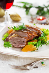 Roasted duck breast