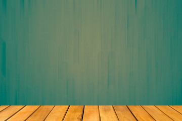 Wooden table with Abstract background - Ripple vertical wave eff