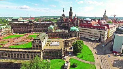 Zwinger Palace (Der Dresdner Zwinger) Art Gallery of Dresden, which was almost completely destroyed during the Second World War. Saxony, Germany.