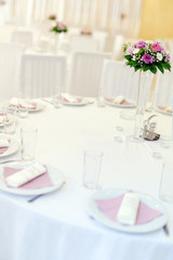 Wedding decoration with flowers