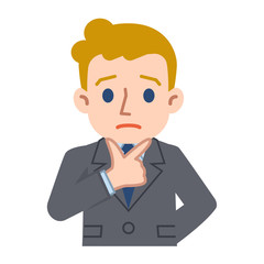 困惑する若い白人ビジネスマン