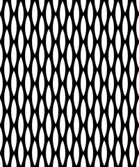 Fototapeta premium Seamless black and white decorative vector background with abstract figures