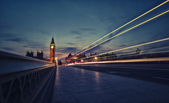 Fototapeta Panoramę Londynu o zmierzchu