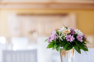 Beautiful bouquet in vase