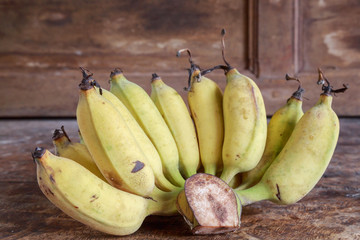 Fototapeta premium Yellow bananas fruit