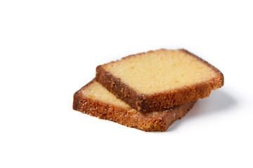 crispy baked bread with butter and sugar