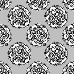 pattern with abstract flowers