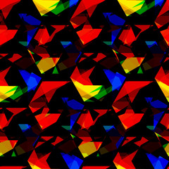 Naklejka premium Abstract geometric background with triangular polygons.