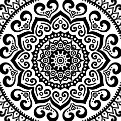 Obraz na płótnie Canvas Mandala. Coloring page