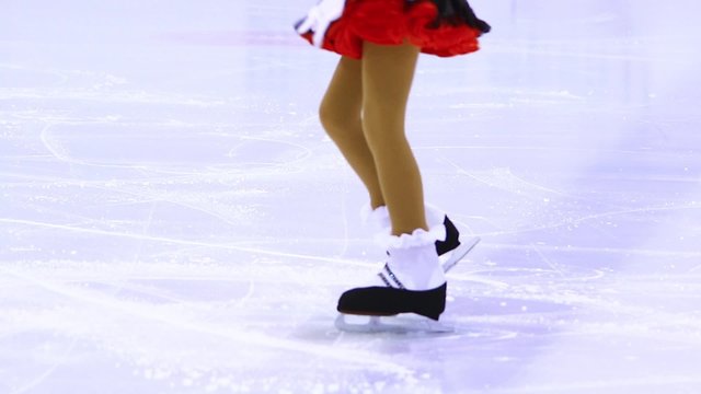  figure skater on the ice arena