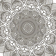 Fototapeta premium Mandala. Coloring page
