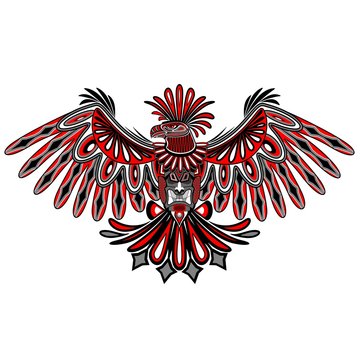 Eagle Tattoo Style Haida Art