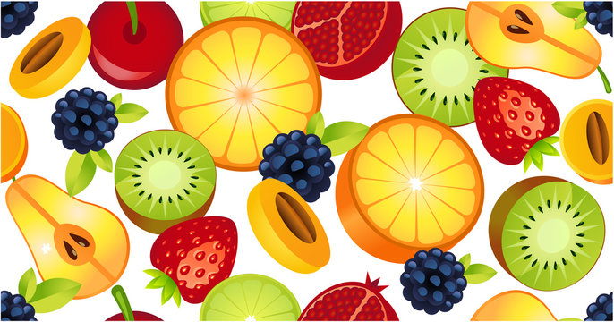 sliced fruit seamless