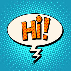 hi comic text bubble © studiostoks