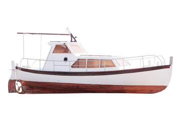 Naklejka premium The image of an passenger motor boat