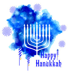 Happy Hanukkah, Jewish holiday background